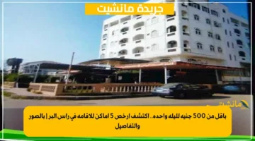 بأقل من 500 جنيه لليلة واحدة.. اكتشف أرخص 5 أماكن للإقامة في رأس البر بالصور والتفاصيل 1